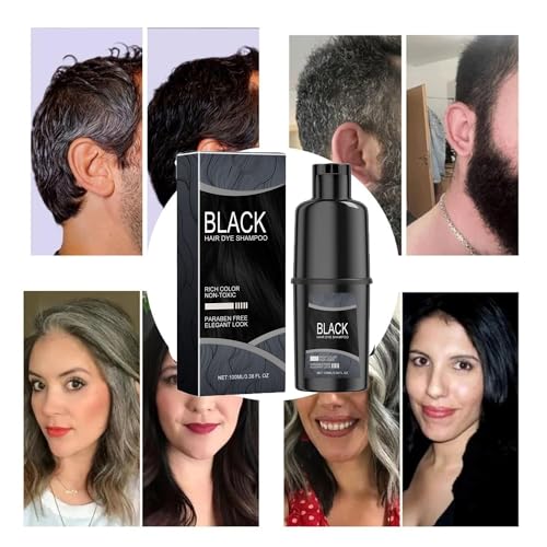 Nova Instant Hair Dye Shampoo (Red) for Men & Women