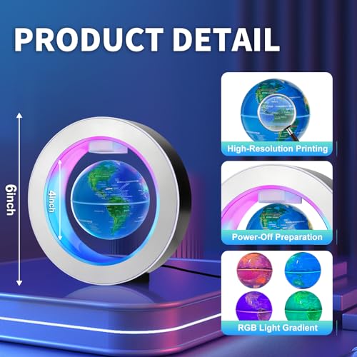 Upgraded Magnetic Levitating Globe Lamp with LED Lights