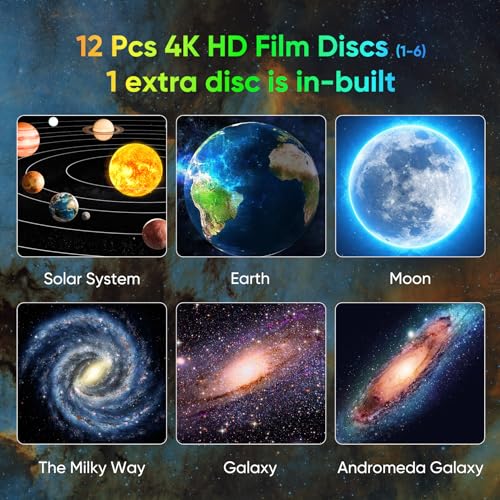 Kids' HD Galaxy Projector with Adjustable Light Knob